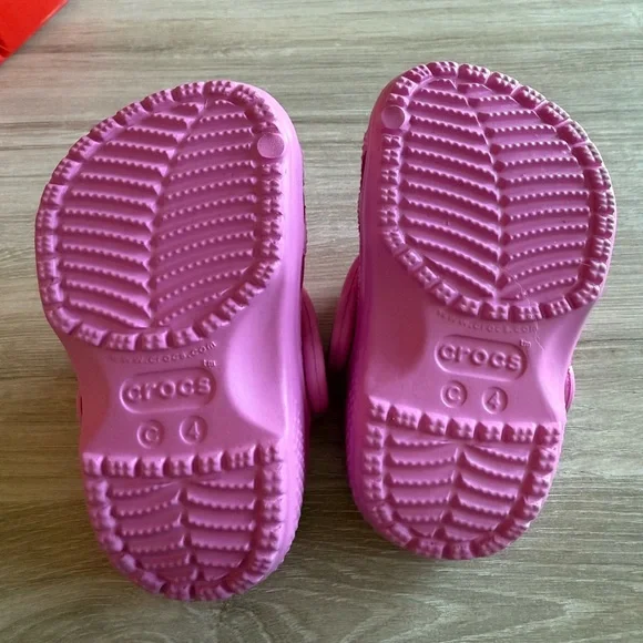 Pink Toddler Crocs Size 4C - Picture 4 of 4